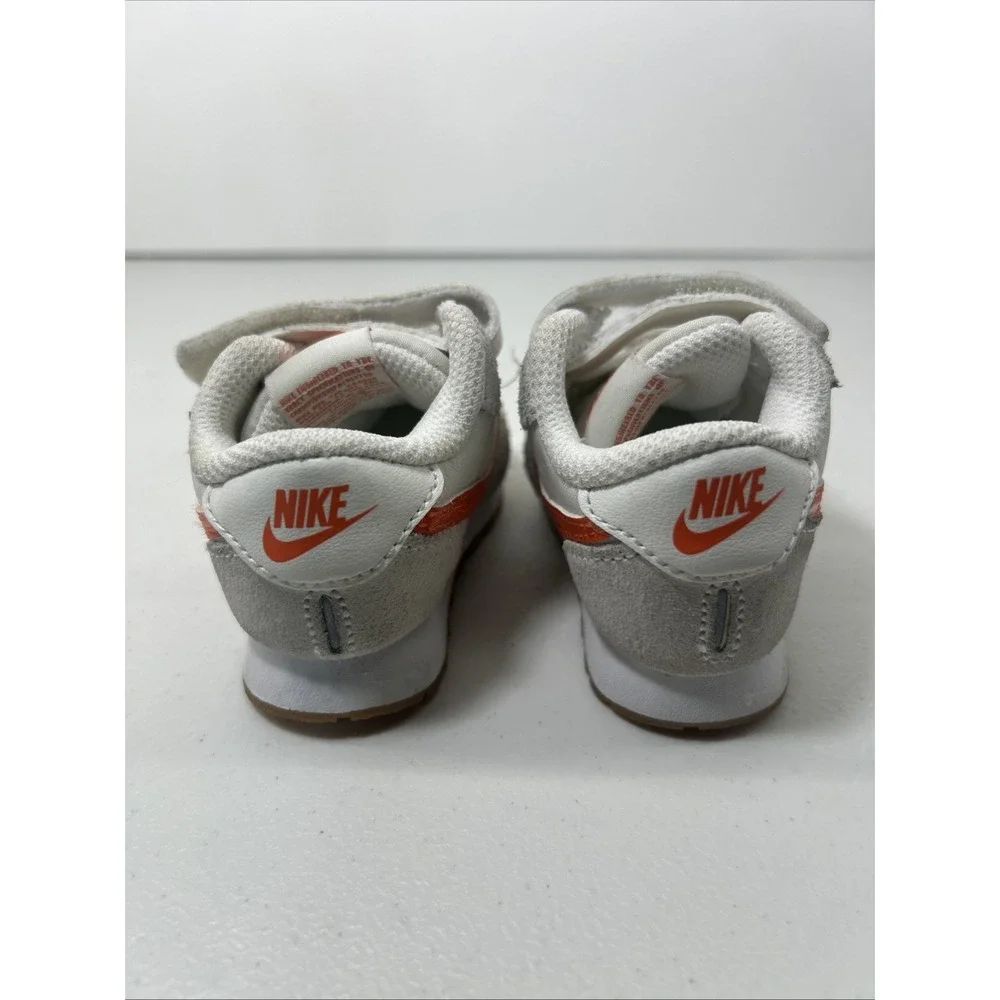 Nike MD Valiant Sneakers Toddler‎ Size 2C White Orange CN8560-103